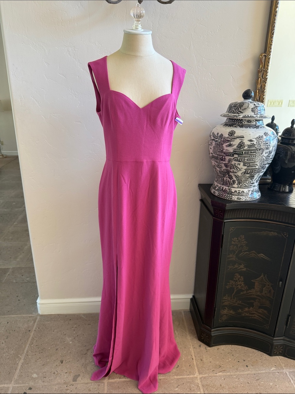Dress the Population pink long formal dress. Large. New